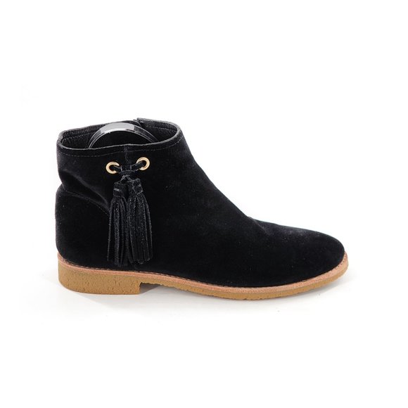 KATE SPADE Bellamy Suede Tassel Black Booties - Picture 5 of 11